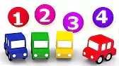4 машинки Считаем мячики