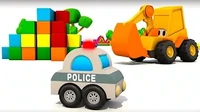 Экскаватор Мася Полицейская машина