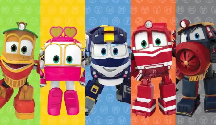 Мультфильм Роботы-поезда