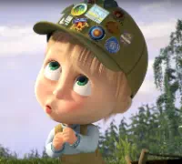 Маша и Медведь На привале