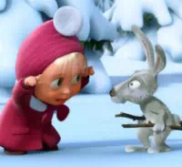 Маша и Медведь Следы невиданных зверей