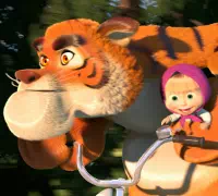 Маша и Медведь Усатый-Полосатый